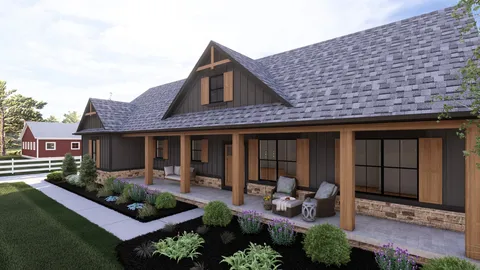 The Gemini house plan, exterior view 2